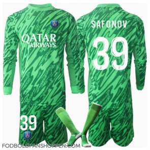 Paris Saint-Germain Matvei Safonov #39 Målmand Hjemmebanetrøje Børn 2024-25 Langærmet (+ Korte bukser)